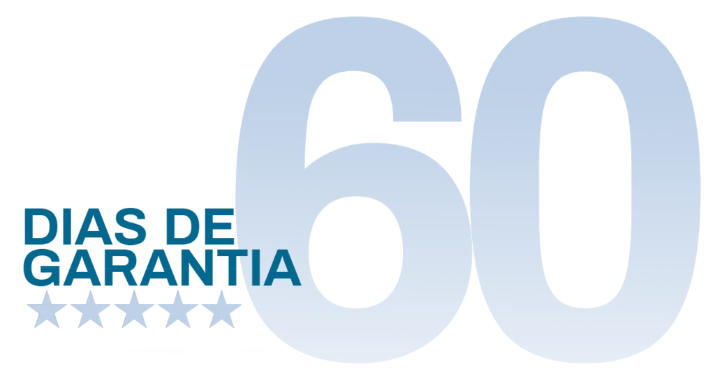 Selo de garantia incondicional de 60 dias